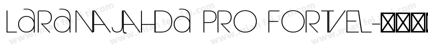Laranjha Pro Forte字体转换